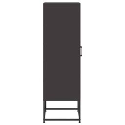 Berkfield Home Highboard Black 36x39x123 cm Steel - Size: 36 x 39 x 123 cm - thumbnail 7