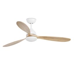 Netlighting Poros LED Ceiling Fan 132cm White 3 Blades 15W 3000K - thumbnail 1