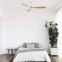 Netlighting Poros LED Ceiling Fan 132cm White 3 Blades 15W 3000K - thumbnail 2