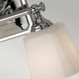 Netlighting Concord 2 Light Bathroom Over Mirror Light Polished Chrome IP44 G9 in Grey - thumbnail 5