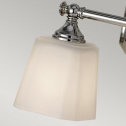 Netlighting Concord 2 Light Bathroom Over Mirror Light Polished Chrome IP44 G9 in Grey - thumbnail 3