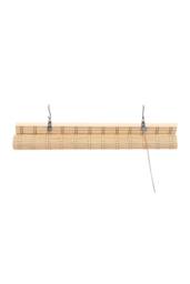 Living and Home 180cm H Natural Roll-Up Bamboo Blinds for Windows in Brown - Size: 90 cm - thumbnail 4