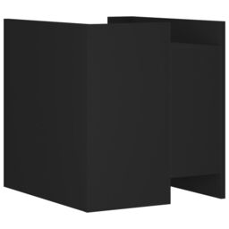 Berkfield Home Bedside Cabinet Black 45x50x50 cm Engineered Wood - Size: 45 x 50 x 50 cm - thumbnail 6