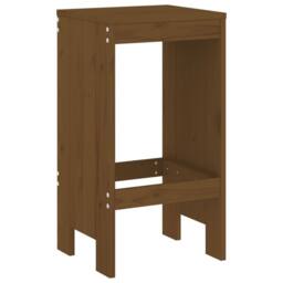 Berkfield Home Bar Stools 2 pcs Honey Brown 40x36x75 cm Solid Wood Pine - Size: 40 x 36 x 75 cm - thumbnail 6