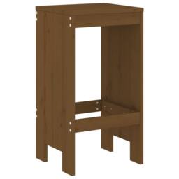 Berkfield Home Bar Stools 2 pcs Honey Brown 40x36x75 cm Solid Wood Pine - Size: 40 x 36 x 75 cm - thumbnail 3