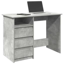 Berkfield Home Decorative Desk Concrete Grey 102x50x75 cm Engineered Wood - Size: 102 x 50 x 75 cm - thumbnail 2
