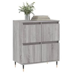 Berkfield Home Sideboard Grey Sonoma 60x35x70 cm Engineered Wood - Size: 60 x 35 x 70 cm - thumbnail 3