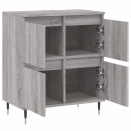 Berkfield Home Sideboard Grey Sonoma 60x35x70 cm Engineered Wood - Size: 60 x 35 x 70 cm - thumbnail 6