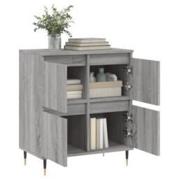 Berkfield Home Sideboard Grey Sonoma 60x35x70 cm Engineered Wood - Size: 60 x 35 x 70 cm - thumbnail 4