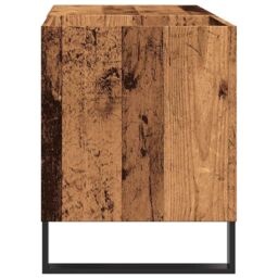 Berkfield Home Record Cabinet Old Wood 84.5x38x48 cm Engineered Wood in Brown - thumbnail 5