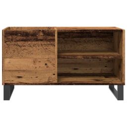 Berkfield Home Record Cabinet Old Wood 84.5x38x48 cm Engineered Wood in Brown - thumbnail 4
