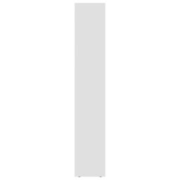 Berkfield Home Book Cabinet White 36x30x171 cm Engineered Wood - Size: 36 x 30 x 171 cm - thumbnail 5