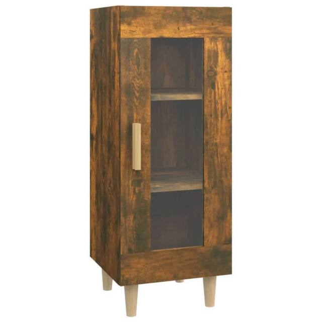 Berkfield Home Sideboard Smoked Oak 34.5x34x90 cm Engineered Wood in Brown - image 1