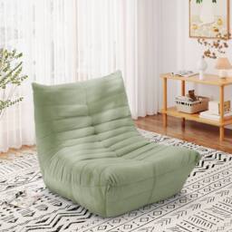 Dprodo Lazy Floor Sofa Couch, Ergonomic Design Fireside Chair in Green - Size: 1 Pack - thumbnail 9