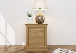 netfurniture Kent Bedside Cabinet Oak in Light Oak - thumbnail 2