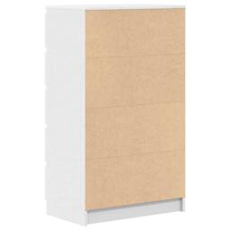 Berkfield Home Elegant Drawer Cabinet White 60x36x103 cm Engineered Wood - Size: 60 x 36 x 103 cm - thumbnail 6