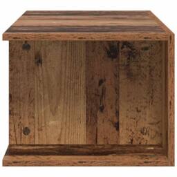 Berkfield Home TV Cabinet with LED Lights Old Wood 90x39x30 cm Engineered Wood in Brown - Size: 90 x 39 x 30 cm - thumbnail 8