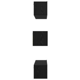 Berkfield Home TV Cabinet Set 6 pcs Black oak 60 x 30 x 30 cm Engineered wood - thumbnail 9