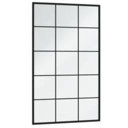 Berkfield Home Wall Mirrors 6 pcs Black 100x60 cm Metal - thumbnail 3