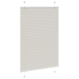 Berkfield Home Pleated Blind Light Grey 95x150 cm Fabric Width 94.4 cm Polyester - thumbnail 3