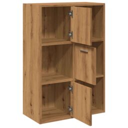 Berkfield Home Bookshelf Artisan Oak 60.5x30x90 cm Engineered Wood in Brown - thumbnail 6