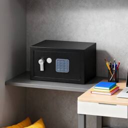 Hinsinc Black 6L Safe Box Steel Electronic Digital Home - Size: 500mm - thumbnail 3