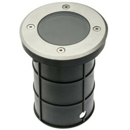 CGC Lighting 'Meadow' Four Round Large With Bulbs Stainless Steel Inground Or Decking Lights in Silver - thumbnail 2
