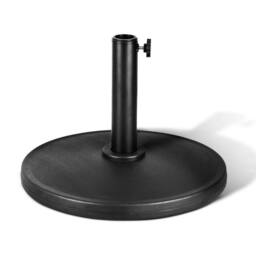 Keplin Parasol Base Stand 9kg, Umbrella Holder for Garden - Fits 45mm Pole in Black - thumbnail 1