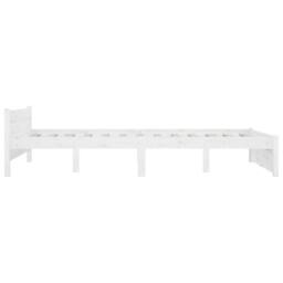 Berkfield Home Beautiful Bed Frame with Drawers White 150x200 cm King Size - thumbnail 6
