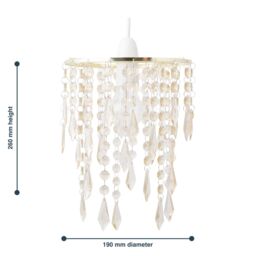 First Choice Lighting Gold & Amber Jewels Light Shade - thumbnail 5