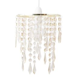 First Choice Lighting Gold & Amber Jewels Light Shade