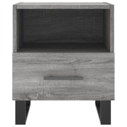 Berkfield Home Bedside Cabinet Grey Sonoma 40x35x47.5 cm Engineered Wood - thumbnail 4