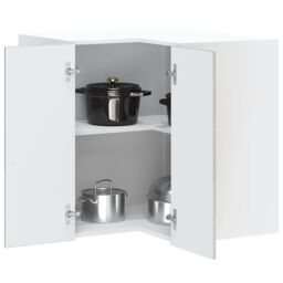 Berkfield Home Kitchen Wall Corner Cabinet Lucca Grey Sonoma Engineered Wood - thumbnail 1