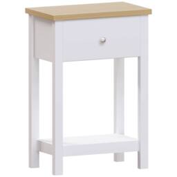 HD Designs Vida Designs Arlington 1 Drawer Console Table in White - thumbnail 2