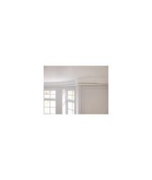 New Edge Blinds 22-25mm Finesse Ball End Metal Curtain Pole Set - Antqiue Brass in White - Size: 400 cm - thumbnail 4