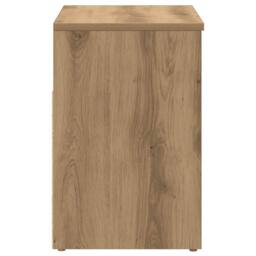 Berkfield Home Shoe Bench Artisan Oak 60x30x45 cm Engineered Wood in Brown - Size: 60 x 30 x 45 cm - thumbnail 6