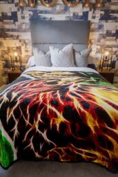 Snug City Eagle Print Fleece Blanket Animal Throw, Soft Warm Cosy Blanket Throw - Size: 150 cm × 200 cm