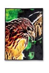 Snug City Eagle Print Fleece Blanket Animal Throw, Soft Warm Cosy Blanket Throw - Size: 150 cm × 200 cm - thumbnail 2