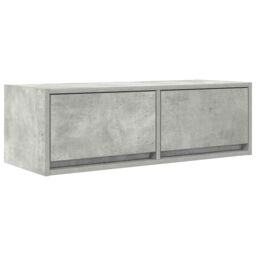 Berkfield Home TV Cabinet Concrete Grey 80x31x25.5 cm Engineered Wood - thumbnail 2