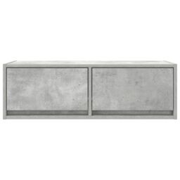 Berkfield Home TV Cabinet Concrete Grey 80x31x25.5 cm Engineered Wood - thumbnail 6