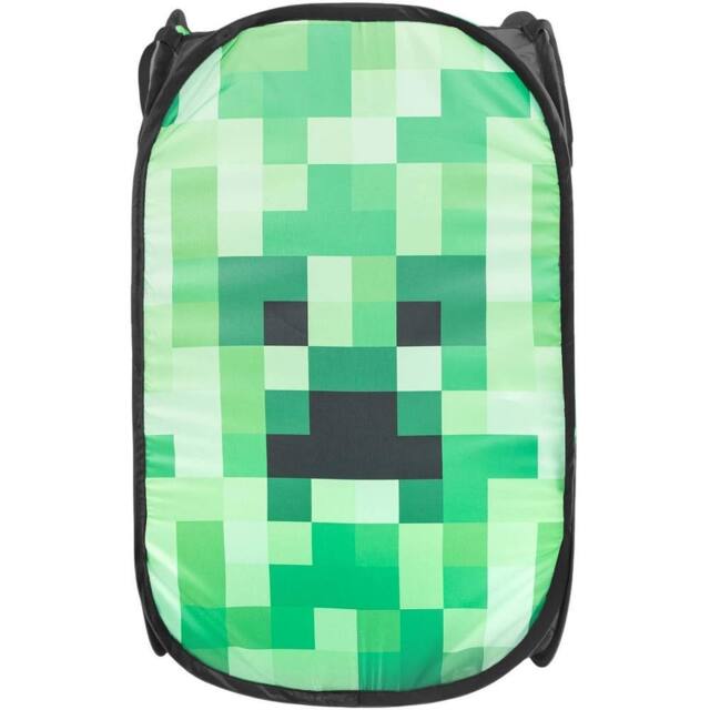 Minecraft Creeper 80L Laundry Bin in Green - image 1