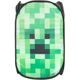 Minecraft Creeper 80L Laundry Bin in Green - thumbnail 1