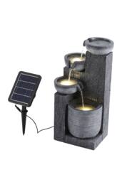 Living and Home Outdoor Solar-Powered Water Fountain Rockery Decor in Natural - thumbnail 7