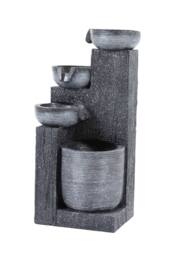 Living and Home Outdoor Solar-Powered Water Fountain Rockery Decor in Natural - thumbnail 4