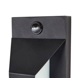 Wyld and Coco Black Metal LED Wall Light with Motion Sensor - thumbnail 5