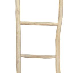 Berkfield Home Towel Ladder with 5 Rungs Teak 45x150 cm Natural - thumbnail 1