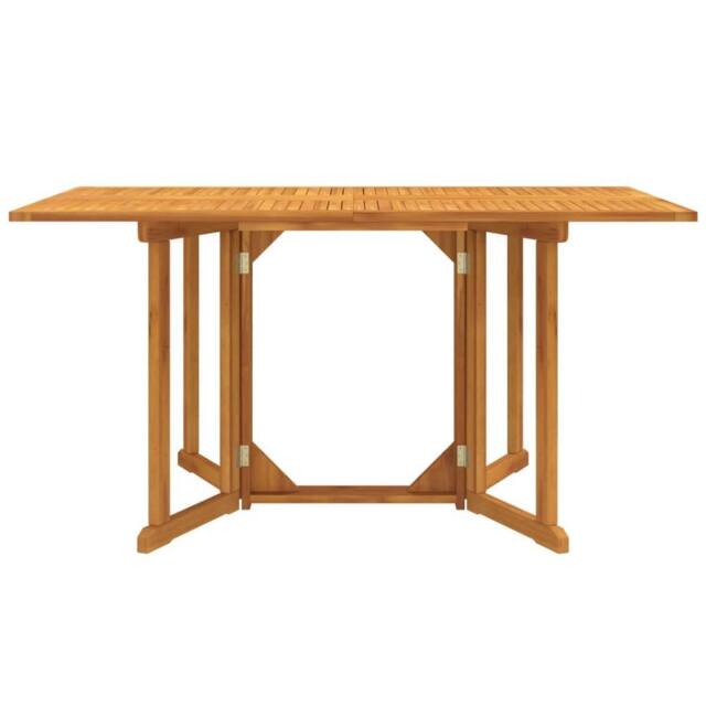 Berkfield Home Folding Butterfly Garden Table 150x90x75 cm Solid Wood Teak in Brown - Size: 150 x 90 x 75 cm - image 1