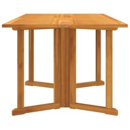 Berkfield Home Folding Butterfly Garden Table 150x90x75 cm Solid Wood Teak in Brown - Size: 150 x 90 x 75 cm - thumbnail 5