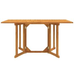 Berkfield Home Folding Butterfly Garden Table 150x90x75 cm Solid Wood Teak in Brown - Size: 150 x 90 x 75 cm - thumbnail 1