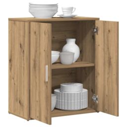 Berkfield Home Sideboard Artisan Oak 60x31x70 cm Engineered Wood in Brown - Size: 60 x 31 x 70 cm - thumbnail 4